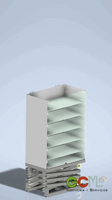 创建3D模型以说明维修后的酒窖剪式升降机系统的正确操作缩略图